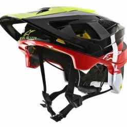 Casco Alpinestars Vector Tech Pilot Mips Negro / Amarillo / Rojo 2019