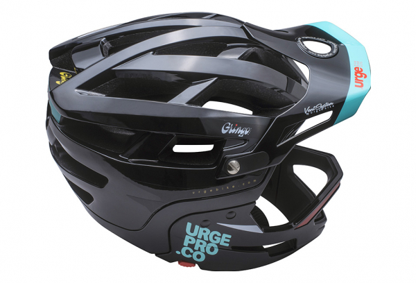 Casco Con Mentonera Extraíble URGE Gringo De La Pampa Negro 5 Casco Con Mentonera Extraíble URGE Gringo De La Pampa Negro - Imagen 3