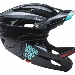Casco Con Mentonera Extraíble URGE Gringo De La Pampa Negro
