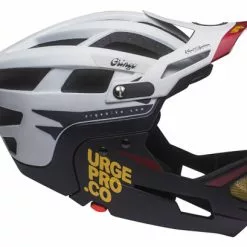 Casco Con Mentonera Extraíble URGE Gringo De La Sierra Blanco / Negro