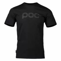 Camiseta Poc Logo Negra Uranio