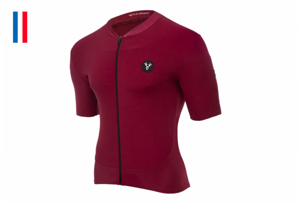 LeBram Allos Maillot De Manga Corta Burdeos Ajuste Ajustado 3 LeBram Allos Maillot De Manga Corta Burdeos Ajuste Ajustado