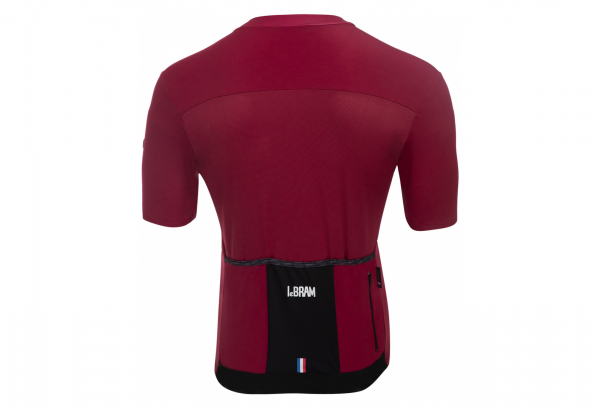 LeBram Allos Maillot De Manga Corta Burdeos Ajuste Ajustado 6 LeBram Allos Maillot De Manga Corta Burdeos Ajuste Ajustado - Imagen 4