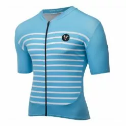 Maillot Mangas Cortas LeBram Ventoux Azul Cielo Slim Fit