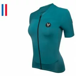 Maillot De Manga Corta Para Mujer LeBram Allos Azul Pelforth Tailored Fit