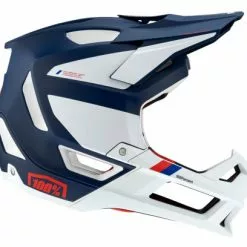 Casco Integral 100% Trajecta Blanc / Bleu