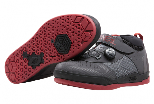 Par De Zapatillas MTB O'Neal SESSION SPD V.22 Gris / Rojo 6 Par De Zapatillas MTB O'Neal SESSION SPD V.22 Gris / Rojo - Imagen 4