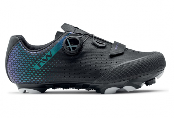Zapatillas De MTB Para Mujer Northwave Origin Plus 2 Negras Iridiscentes 2 Zapatillas De MTB Para Mujer Northwave Origin Plus 2 Negras Iridiscentes