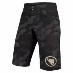 Pantalones Cortos Endura SingleTrack II Camuflaje Negro