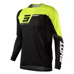 Maillot De Manga Larga ShotRogue Revolt Negro / Amarillo