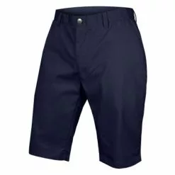 Pantalones Cortos De MTB Endura Hummvee Chino Con Forro Azul Marino